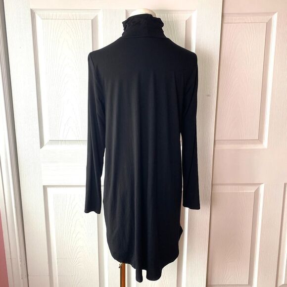 Eileen Fisher Black Tencel Turtleneck Dress Tunic Women’s SP Long Sleeve - Picture 5 of 8
